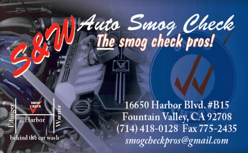 S and W Automotive Smog Check service area